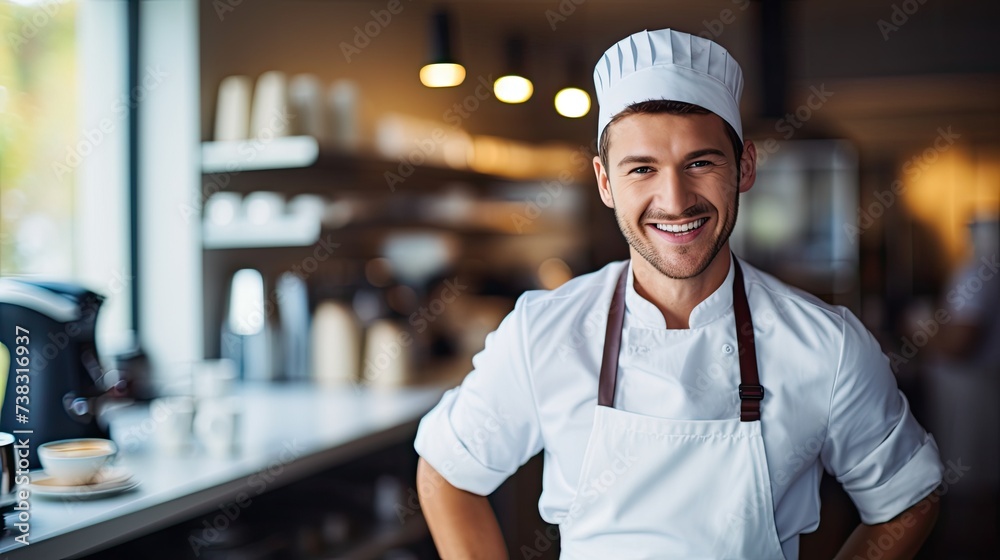 portrait of a chef in restaurant portrait of a chef in restaurant