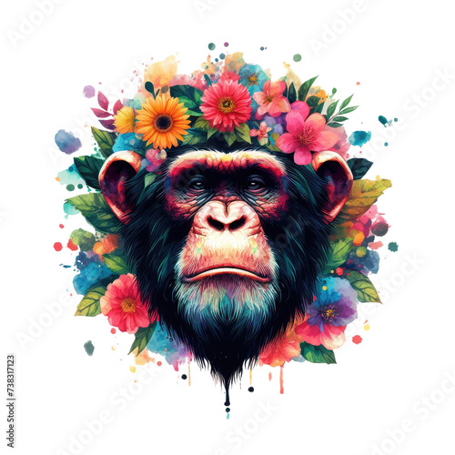 wild illustration vector art generative ai photo
