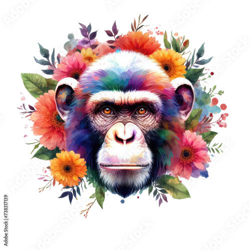 wild illustration vector art generative ai photo