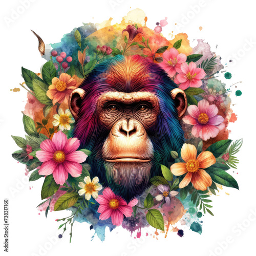 wild illustration vector art generative ai photo