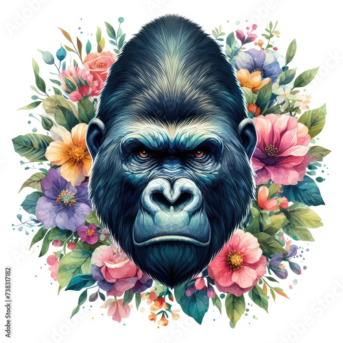 wild illustration vector art generative ai photo