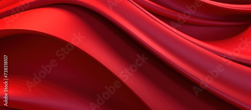 Wavy red fabric background