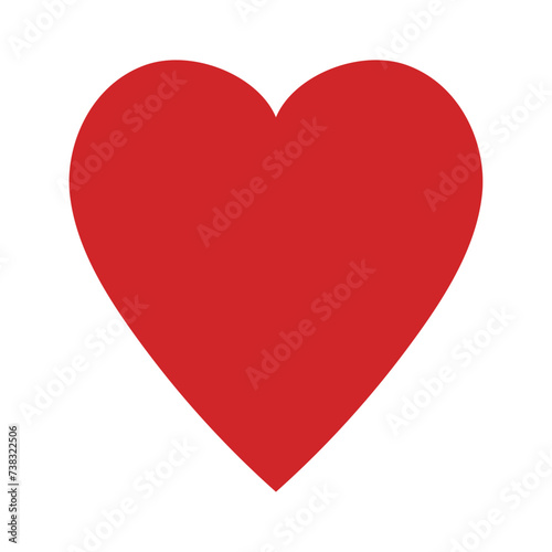 Heart icon. Love red sign. Vector illustration isolated on white background Free Download Heart icon. Love red sign. Vector illustration isolated on white background - GFXLoad