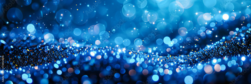 Magical Winter Lights: Sparkling Bokeh and Glitter, Creating a Festive ...