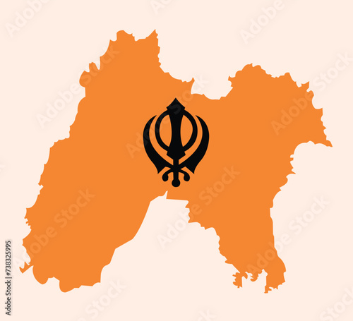 Khalistan Map