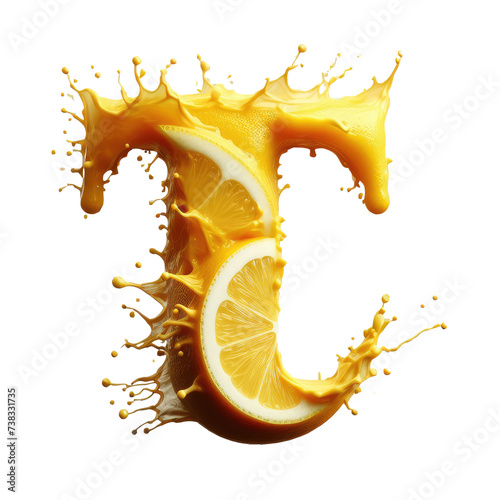 Isolated 3D Letter on a Clear PNG Canvas Generative AI © faical