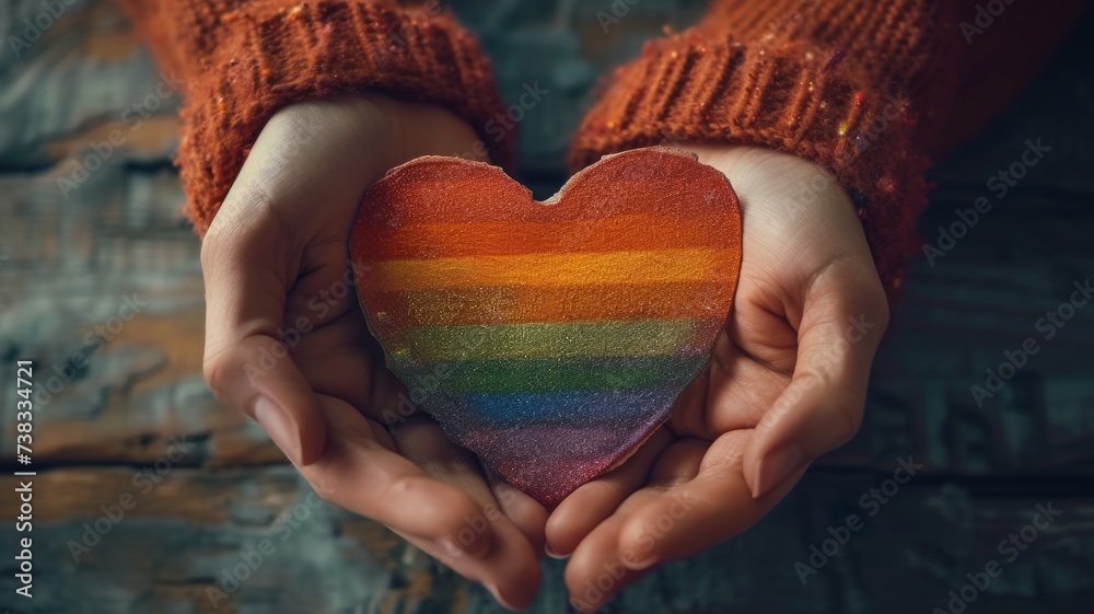 colorful heart gift from the lgbt community colorful heart gift from the lgbt community