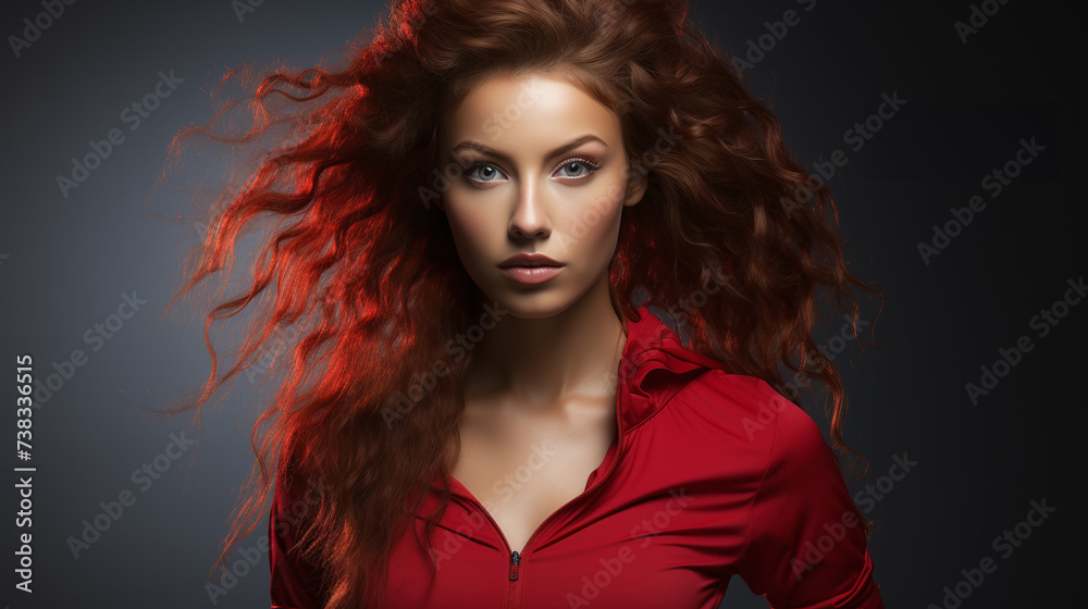 Obraz premium portrait of a woman with red hair