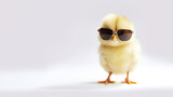 funny chicken in sunglasses