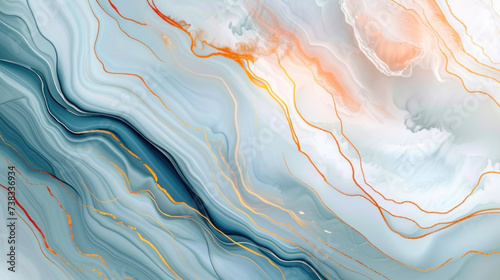 Wallpaper Mural Abstract beautiful soft blue rose white background with gold linies as wallpaper illustration Torontodigital.ca