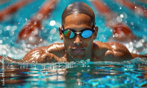 Competitive men's swimmer r...