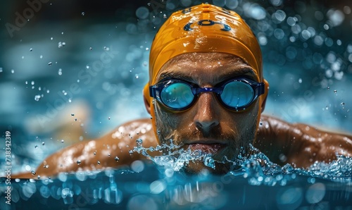 Competitive men's swimmer r...