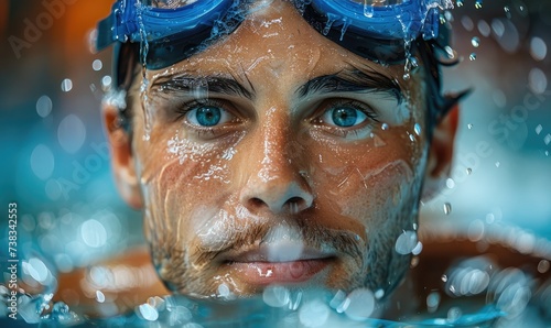 Competitive men's swimmer r...