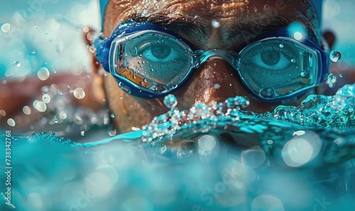 Competitive men's swimmer r...