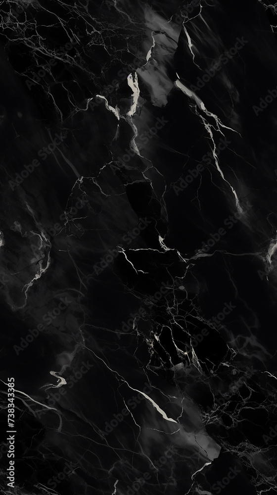 Black marble seamless pattern. Abstract background. Also can be used for design art work, for interior design and exterior decoration