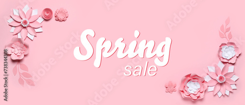 Banner with text SPRING SAL...