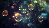 Glossy Soap Bubbles horizontal wallpaper background
