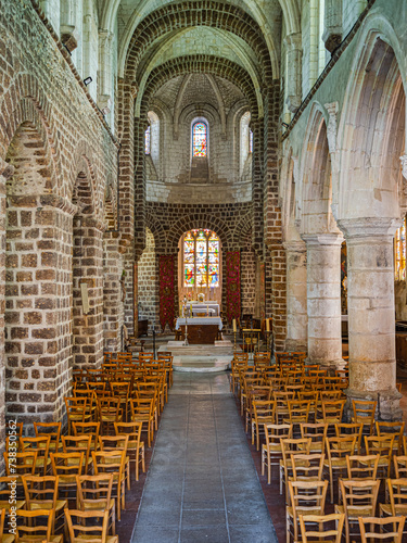 Inside the roman church of Saint Martin in Broglie, Normandy © Ludovic