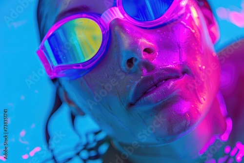 Women swimming advertising ...