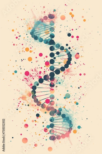 Genetic Marvel: Visualizing a 3D DNA Helix – Bridging Medical Research, Genetical Biology, Scientific Visualization, Molecules, and Chemical Biochemistry