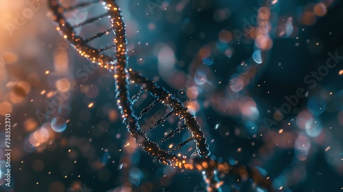 Molecular Mastery: 3D DNA Double Helix – A Visual Saga through Medical Research, Genetical Biology, Scientific Visualization, and Ancestry