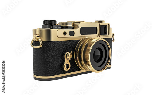 The Elegance of a Rangefinder Camera Isolated on Transparent Background.