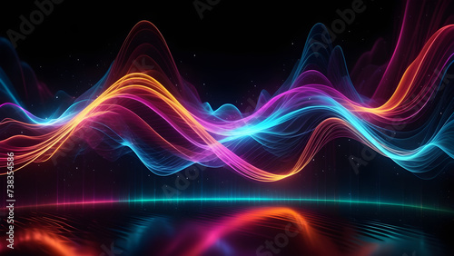 vivid color digital light abstract dynamic effect 6