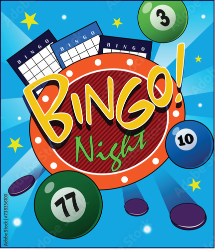 A design layout for a Bingo night.