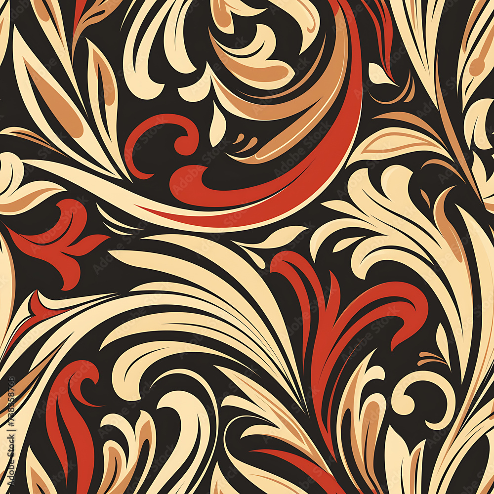 Fototapeta premium seamless floral pattern