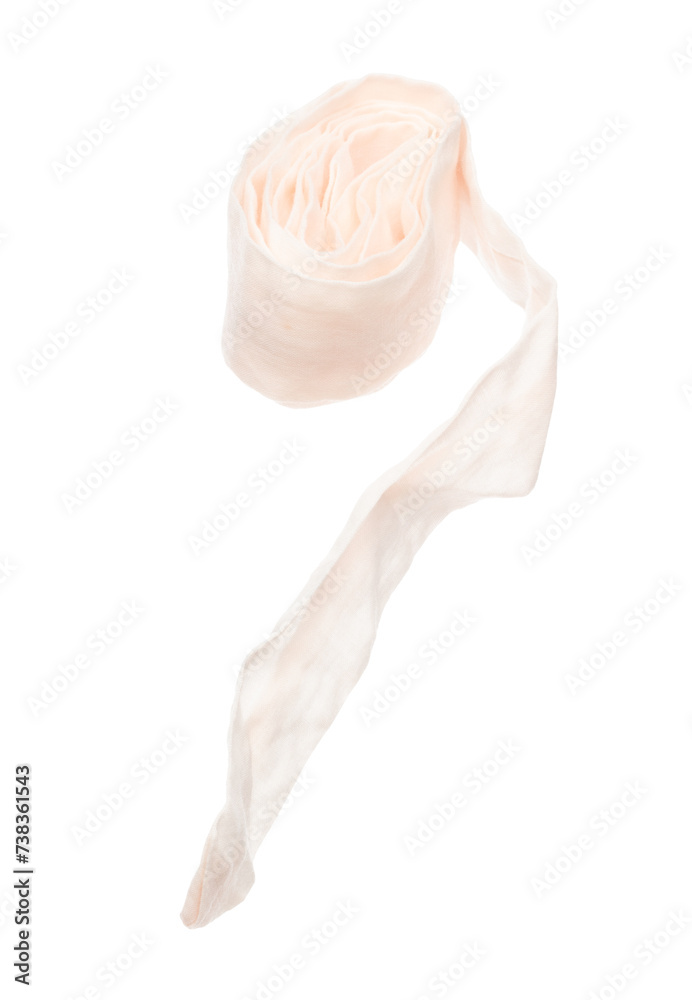 String rope obi Japanese Traditional Komono equipment fly in air with ...