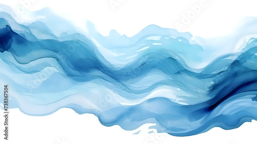 Serene Watercolor Waves on White Canvas.

Soothing watercolor waves in a continuum, a versatile piece for themes around calmness, fluidity, and abstract art, on a clean white background. photo