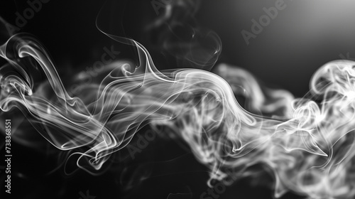 The smoke rings, swirling and undulating through the air