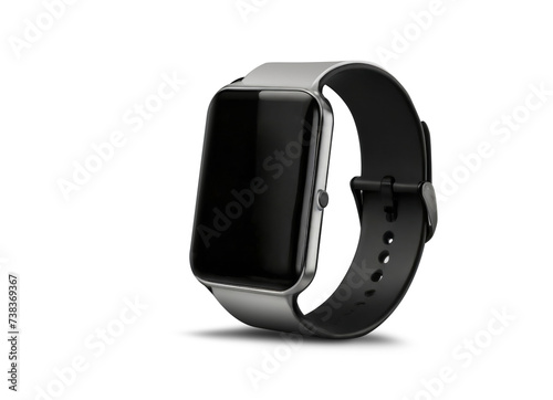 wrist smart watch mockup with black strap