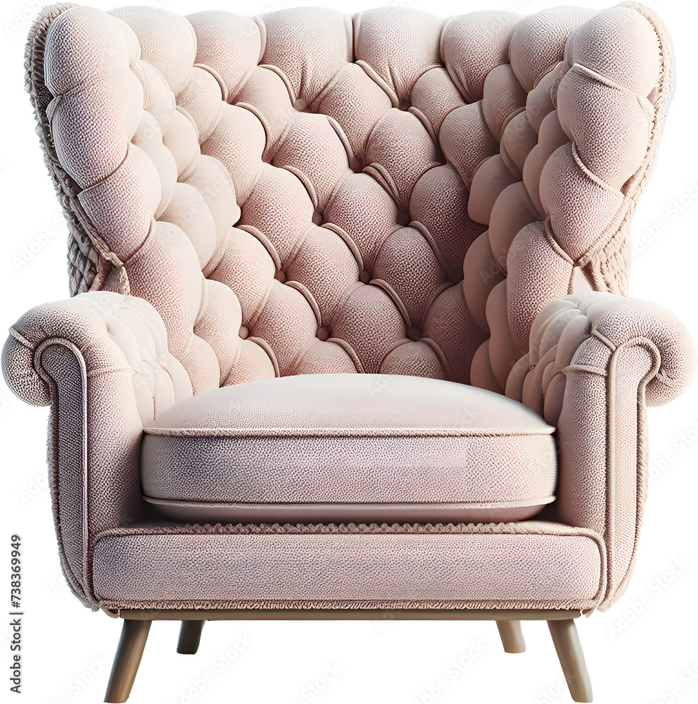 Fototapeta premium Armchair on transparent background