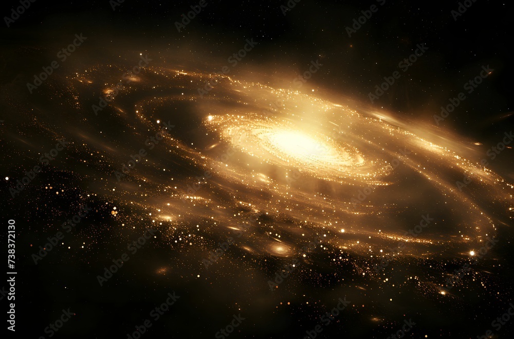 Milky Galaxy in Deep Space, Dark Indigo and Dark Brown Cosmic Abstract Background Milky Galaxy in Deep Space, Dark Indigo and Dark Brown Cosmic Abstract Background