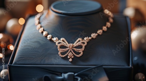 elegant necklace and bracelet in a gift box