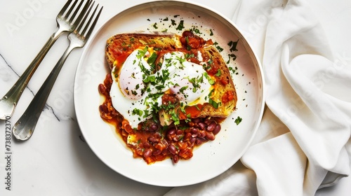 Gourmet Poached Eggs on Toast