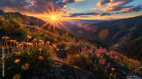 "Sunset Glory - Magnificent Landscape"