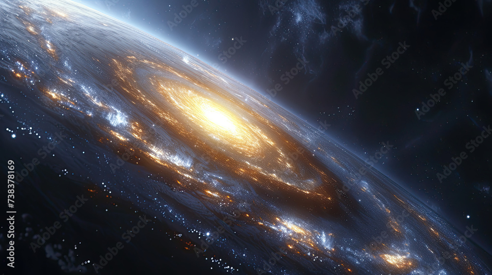 Fototapeta premium Universal Journey Illustrated: Through the Ages of Cosmos