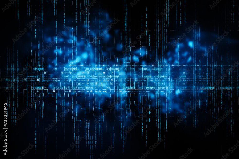 Dynamic Digital Data Stream - Abstract Computer Background Dynamic Digital Data Stream - Abstract Computer Background