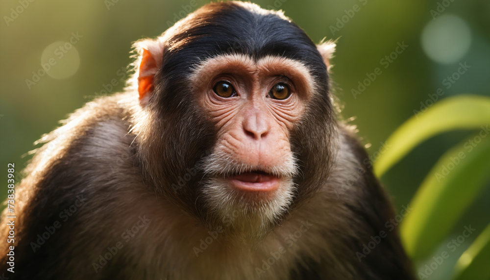 Cute Monkey Portrait in Jungle
Cute Monkey Portrait in Jungle