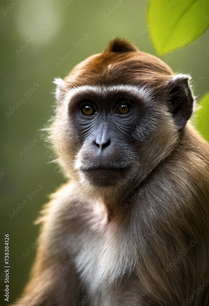Cute Monkey Portrait in Jungle
Cute Monkey Portrait in Jungle