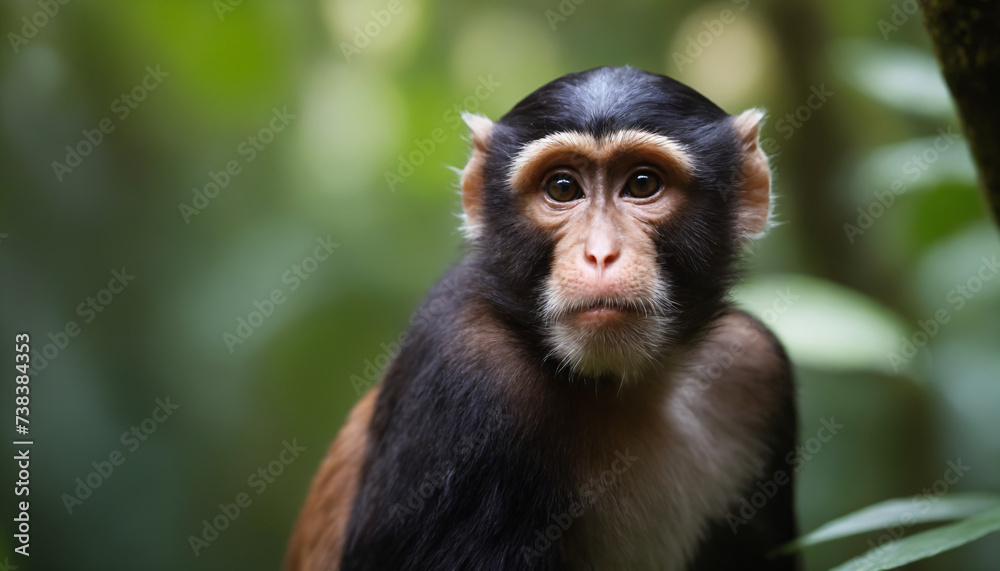 Cute Monkey Portrait in Jungle
Cute Monkey Portrait in Jungle