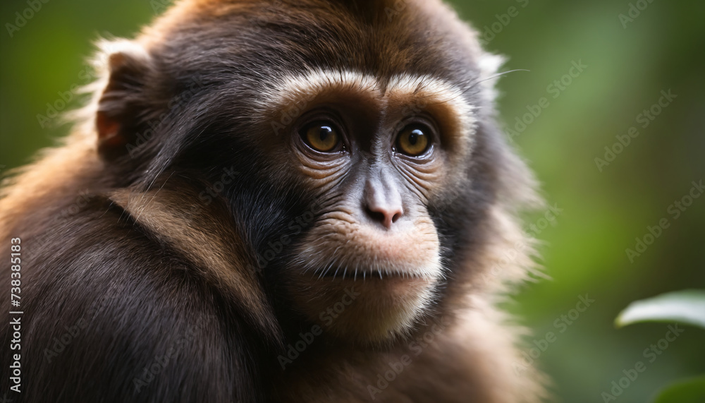 Cute Monkey Portrait in Jungle
Cute Monkey Portrait in Jungle