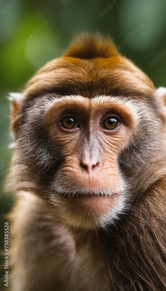 Cute Monkey Portrait in Jungle
Cute Monkey Portrait in Jungle