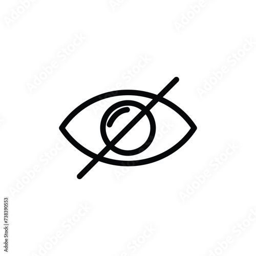 invisible icon or logo design isolated sign symbol vector illustration - high quality line style vector icon