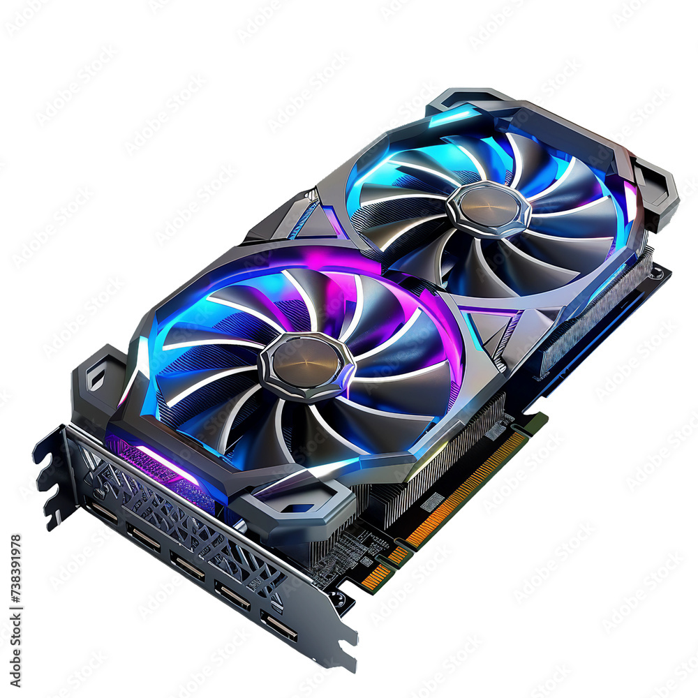 GPU Graphics Processing Unit, transparent background, isolated image ...