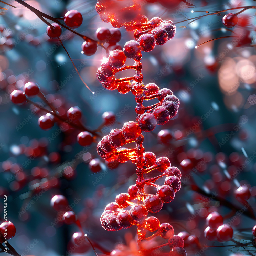 Red DNA Helix, Tile as background and to fill areas in soft colors, ai Generated Red DNA Helix, Tile as background and to fill areas in soft colors, ai Generated