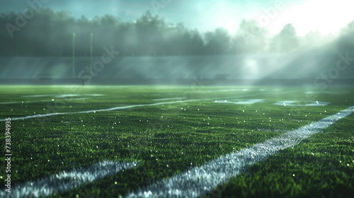  Generative AI. Brazilian football field texture wallpaper