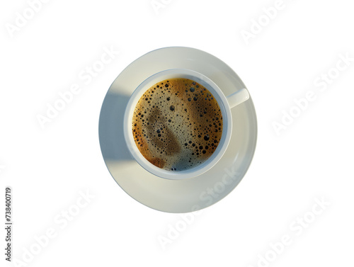 cup of coffee isolated on transparent background